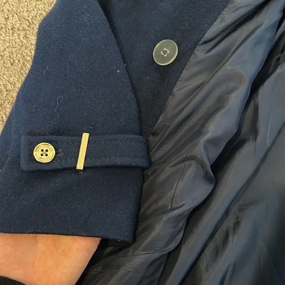 Michael Kors Navy pea coat - Picture 8 of 11